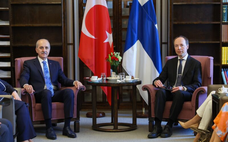 TBMM Başkanı Numan Kurtulmuş Finlandiya Parlamentosu Başkanı Jussi Halla-Aho İle Görüştü