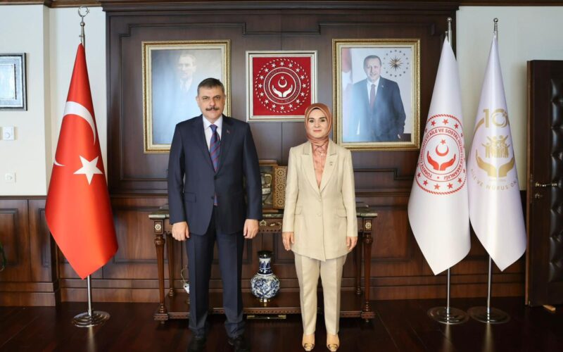 İçişleri Bakanı Mustafa Çiftçi’den Aile ve Sosyal Hizmetler Bakanı Mahinur Özdemir Göktürk’e Ziyaret