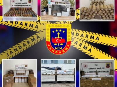 Kayseri İl Jandarma Komutanlığından Mayıs Ayı Bilançosu: Çok Sayıda Suç Unsuru Ele Geçirildi Ve 88 Şüpheli Yakalandı