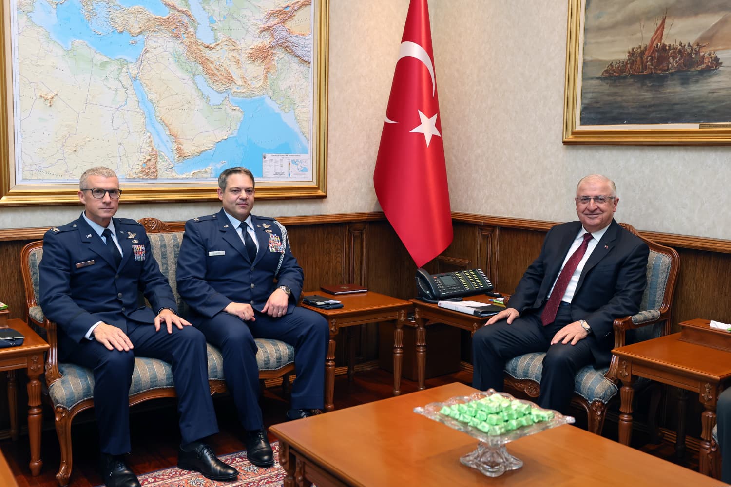 Milli Savunma Bakanı Güler ABD’li Ataşeleri Kabul Etti