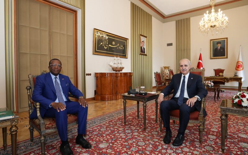 TBMM Başkanı Kurtulmuş Kamerun Büyükelçisi Tchatchouwo’yu Kabul Etti
