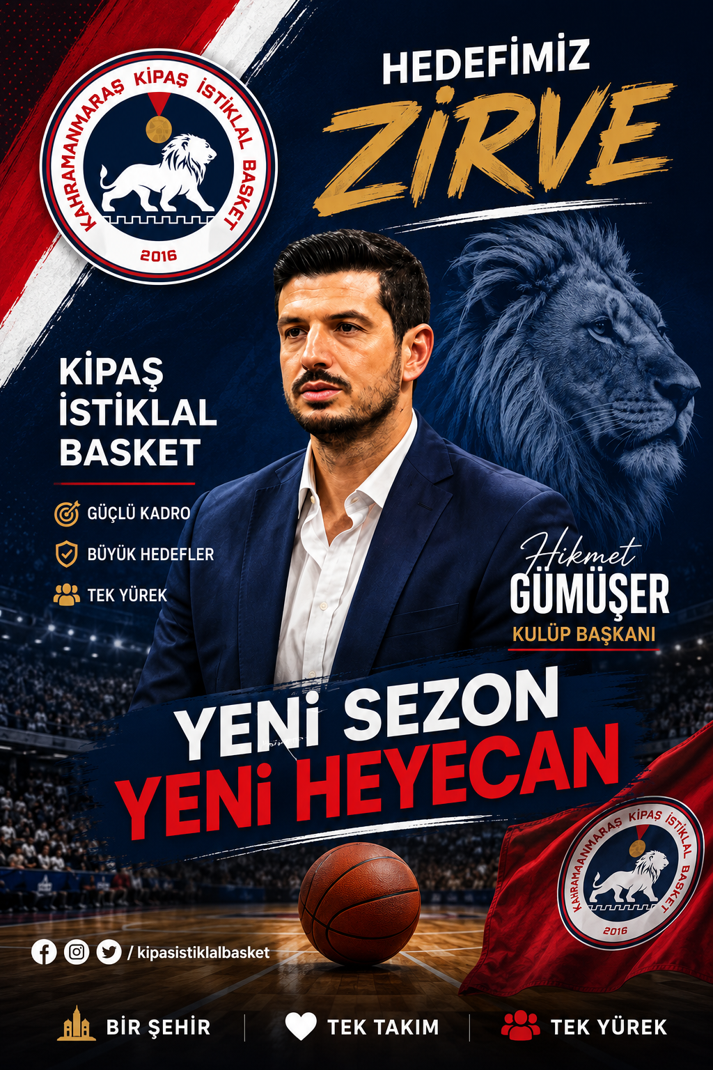 Kipaş İstiklal Basket Yeni Sezona Güçlü Hazırlanıyor: Transferler ve Hikmet Gümüşer’in Hedefi Büyük
