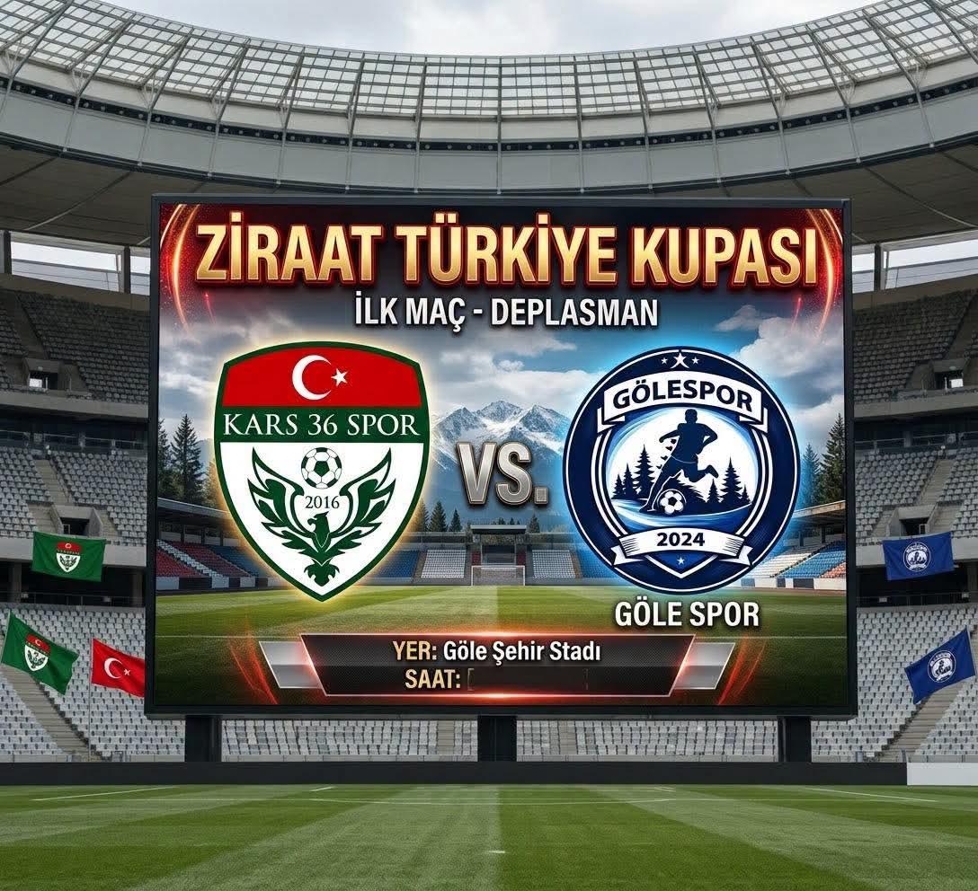 Kars 36 Spor’un Ziraat Türkiye Kupası’ndaki Rakibi Göle Spor Oldu