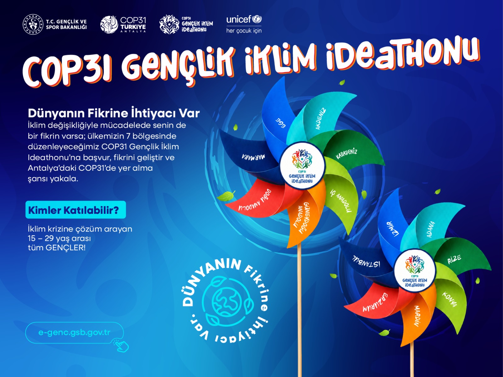 Bakan Bak’tan Gençlere Çağrı: COP31 Gençlik İklim Ideathonu Başvuruları Başladı