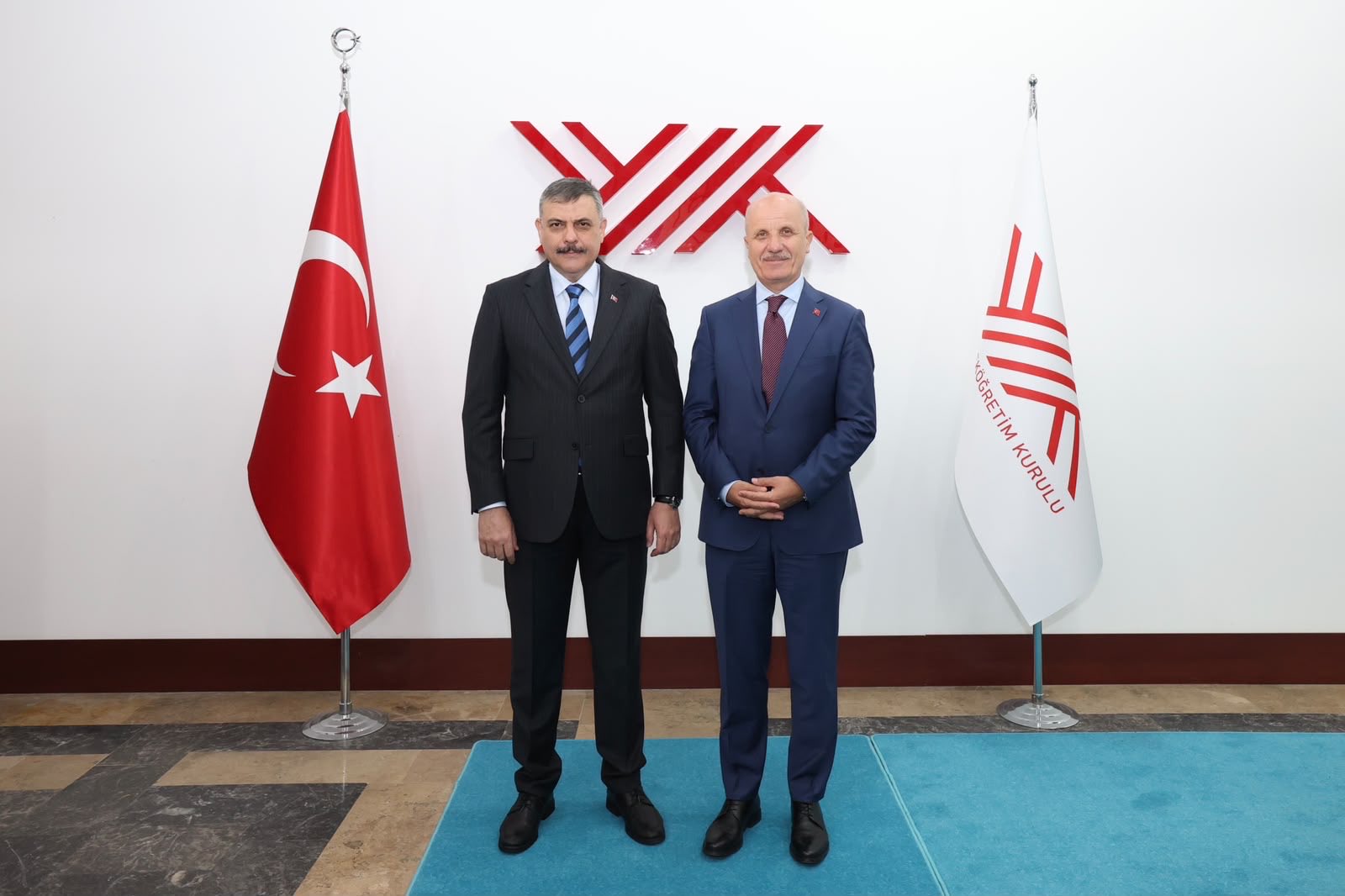 İçişleri Bakanı Mustafa Çiftçi, YÖK Başkanı Erol Özvar’ı Ziyaret Etti