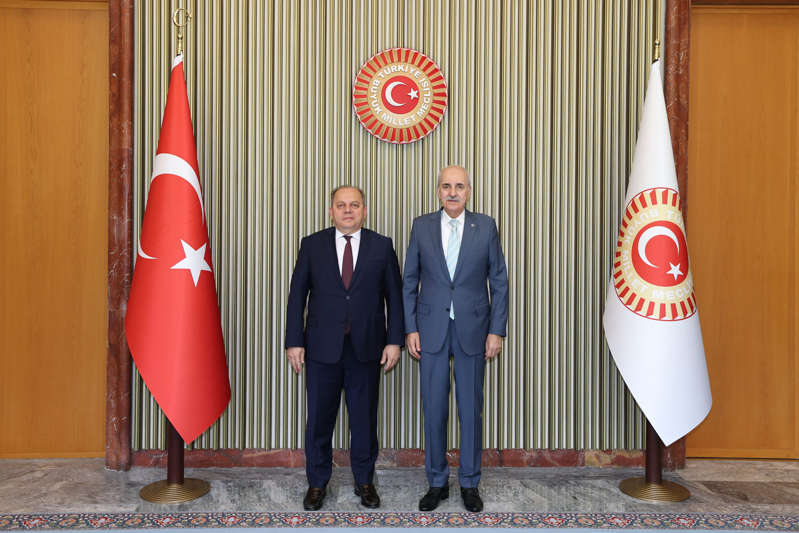 TBMM Başkanı Numan Kurtulmuş, Yargıtay Başkanı Ömer Kerkez’i Kabul Etti