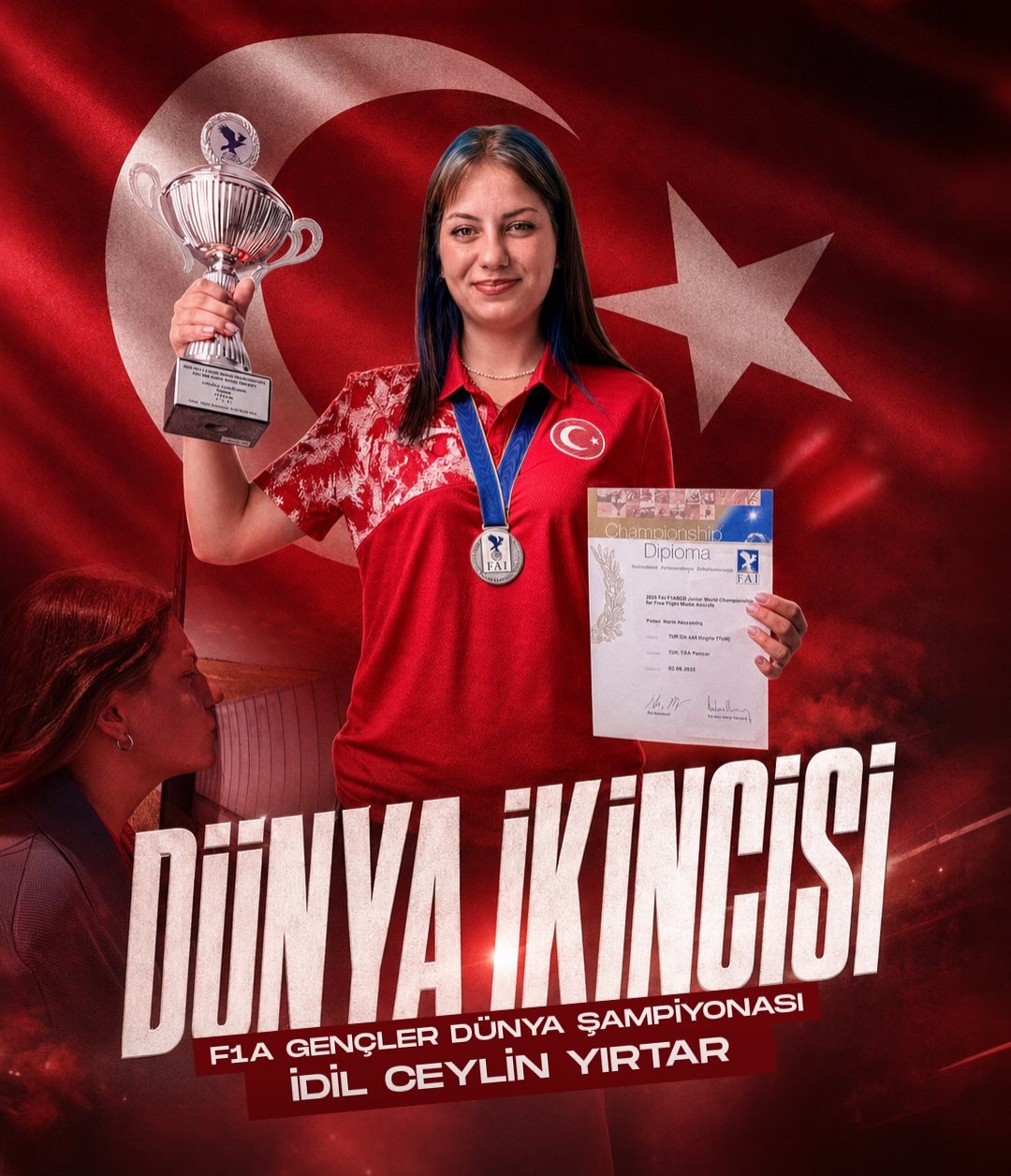 Milli Sporcu İdil Ceylin Yırtar Dünya İkincisi Oldu