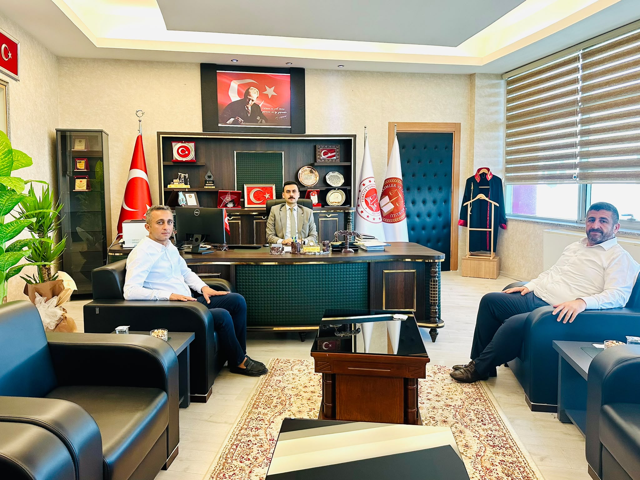 Tek Haber Ajansı Yönetim Kurulu Başkanı  Abdurrahim Solmaz’dan Adıyaman Cumhuriyet Başsavcısı Özgür Celbek’e Hayırlı Olsun Ziyareti