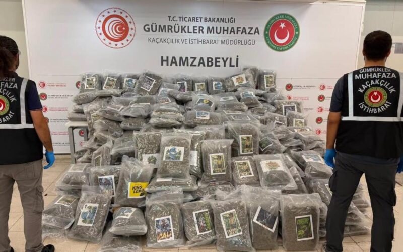 Hamzabeyli Sınır Kapısı’nda 287 Kilo Esrar Ele Geçirildi